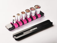 UTOKU TOOLS 1/4” NEXPER anti-slip sockets rail - Pink