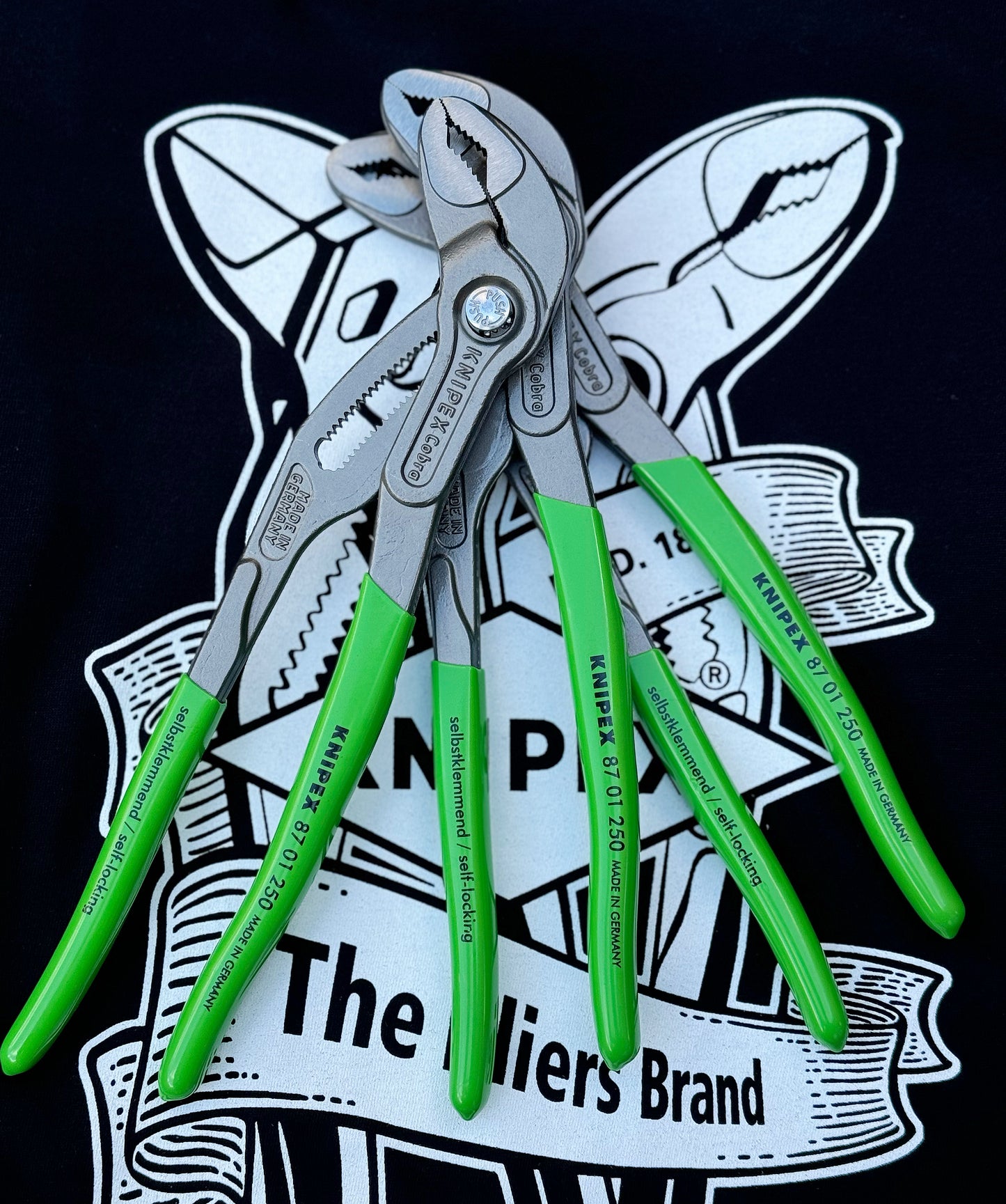 Knipex Cobra Water Pump Pliers 250mm - Limited Edition Green