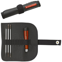 PB Swiss PB 510 Screwdriver Set with Telescopic Handle and Interchangeable Blades in a Compact Roll-up case