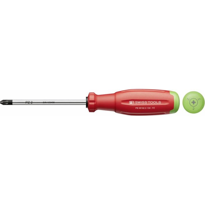PB Swiss PB 38192.2-100 SwissGrip Evo screwdriver for PZ - PZ2