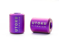 UTOKU TOOLS Titanium Alloy Pendant With Black Paracord - Purple