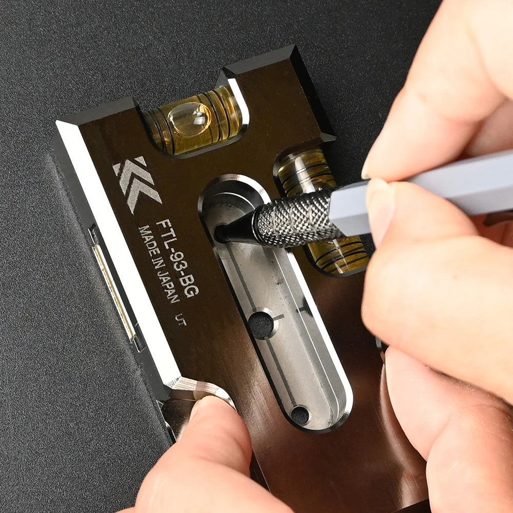 FUJIYA Kurokin FTL-93-BG Aluminum level (for switch box)