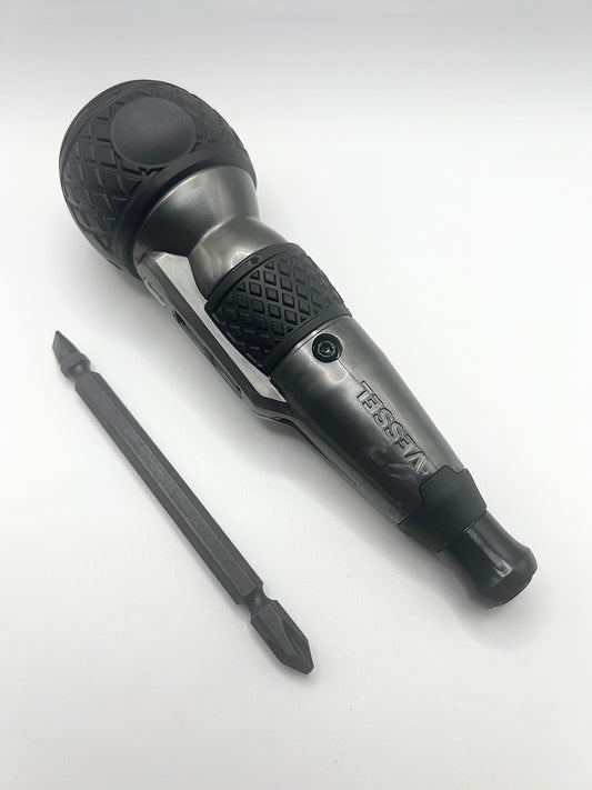 VESSEL 220USB-P1 Electric Ball Grip Screwdriver Plus Premium 3 speed model limited edition grey