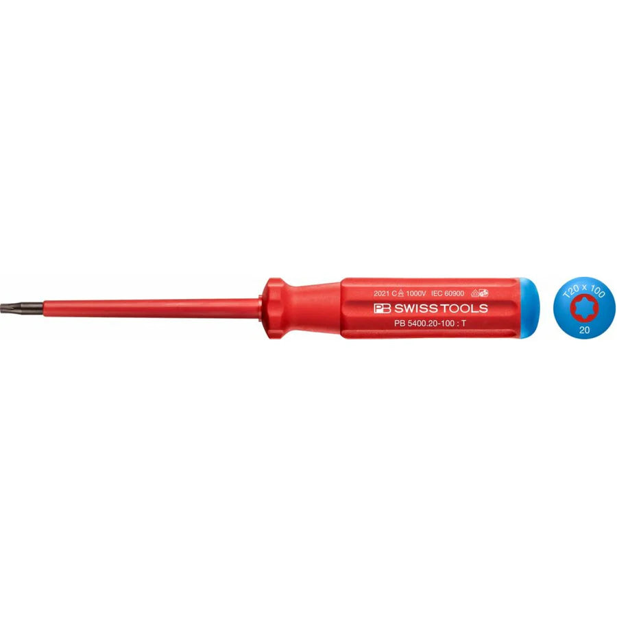 PB Swiss Tools PB 5400.20-100 Classic VDE screwdriver, TORX® , Size 20