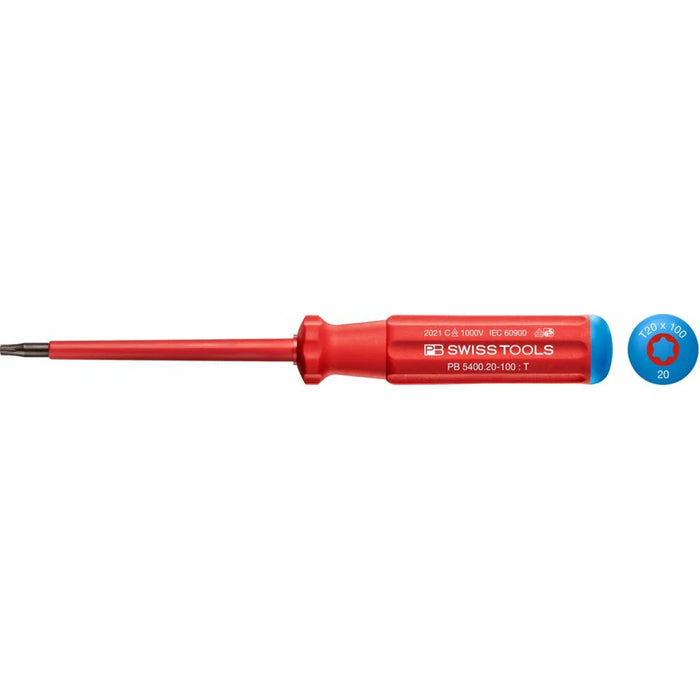 PB Swiss Tools PB 5400.20-100 Classic VDE screwdriver, TORX® , Size 20