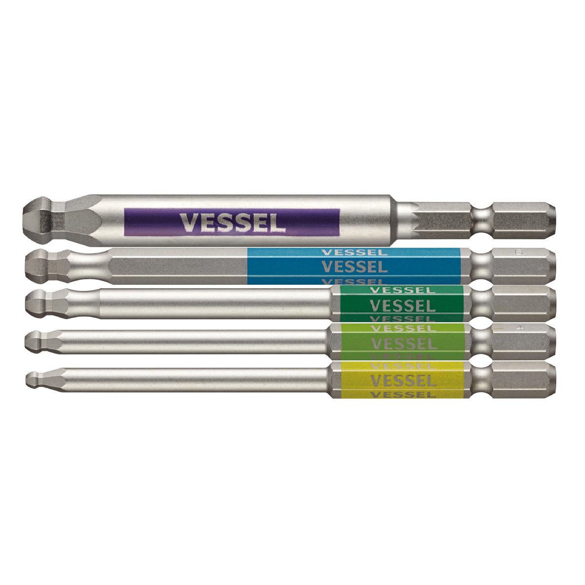 Single End Ball Point GO-SAI Bit 5-Piece Set (Assorted) No.GS5P-35(Assorted 5PC Set) for vessel usb screwdrivers