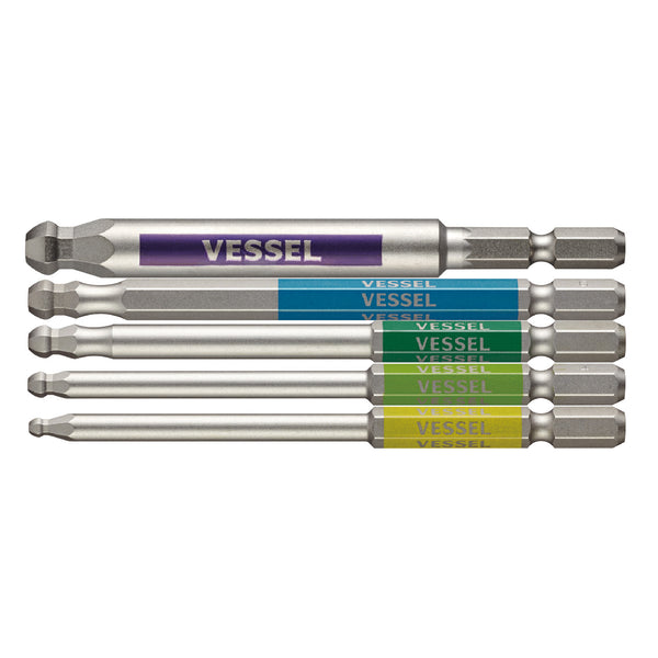 Single End Ball Point GO-SAI Bit 5-Piece Set (Assorted) No.GS5P-35(Assorted 5PC Set) for vessel usb screwdrivers