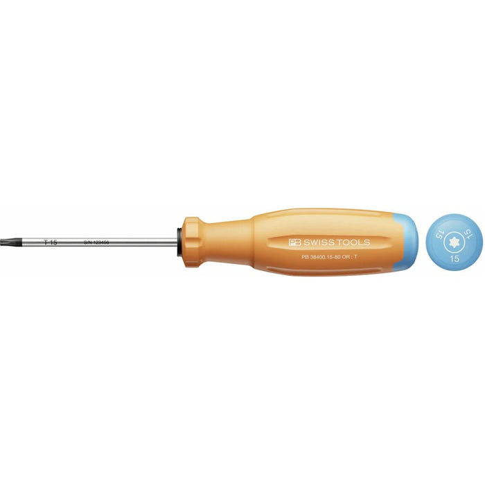 PB Swiss PB 38400.15-80 OR SwissGrip Evo Screwdriver For Torx Screw-T15