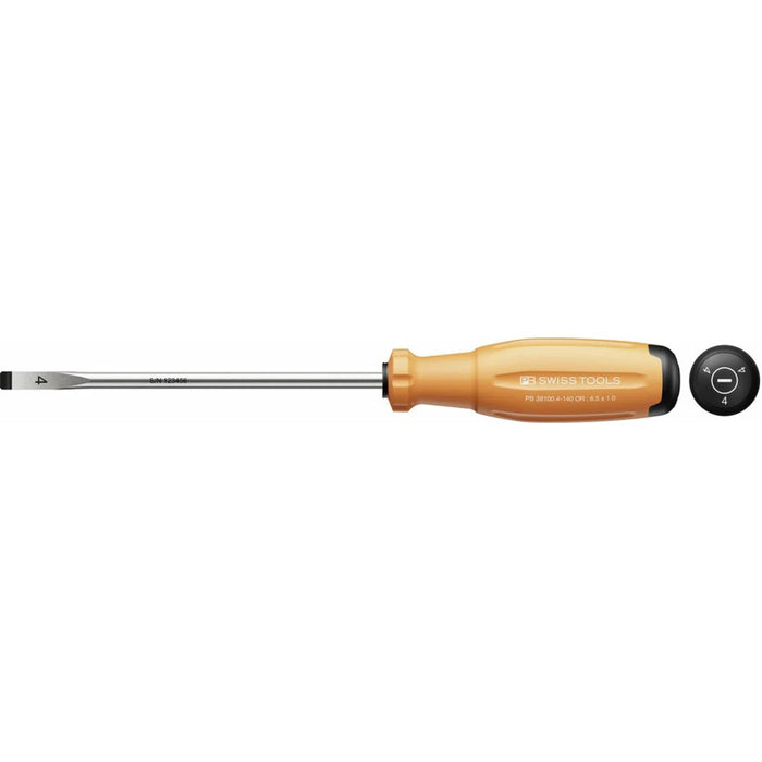 PB Swiss PB 38100.4-140 OR SwissGrip Evo slotted screwdriver 6.5 x 1.0