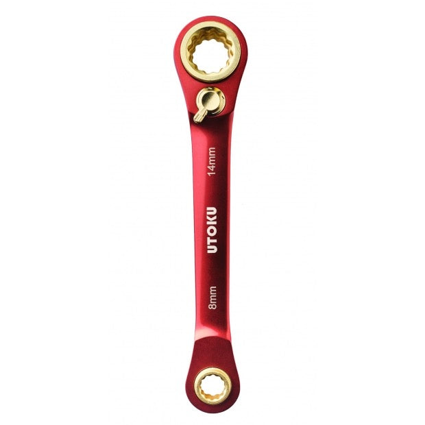 UTOKU TOOLS 4 in 1 ratchet wrench - red