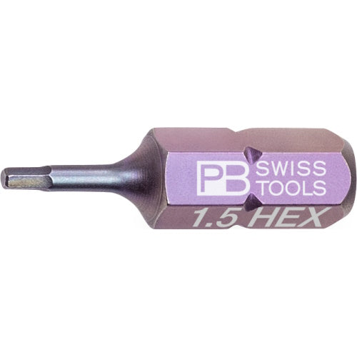 PB Swiss Tools  C6.210/1,5
PrecisionBit, 25 mm long, size 1,5 mm HEX