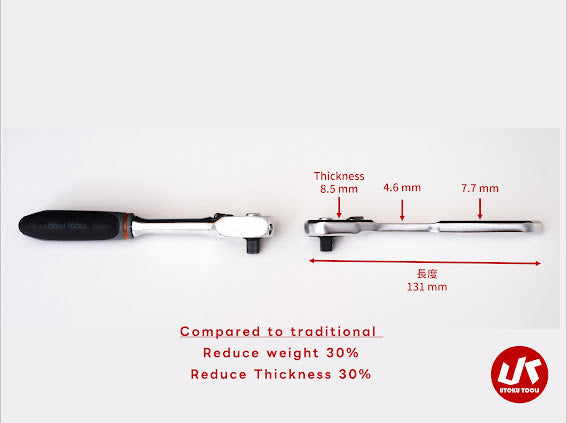 UTOKU TOOLS 1/4in 90t slim ratchet – Supreme handtools