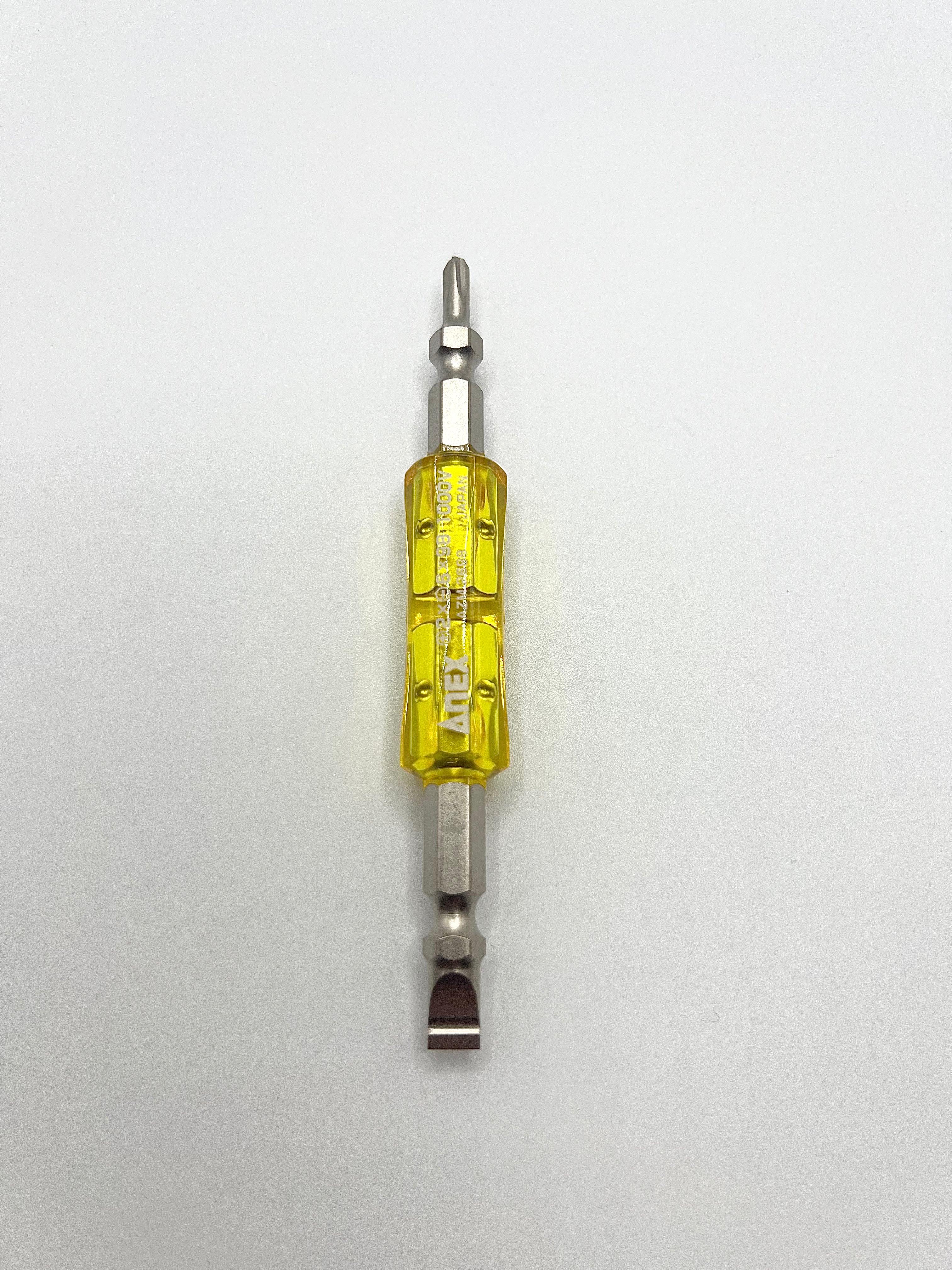 ANEX 1/4" Double-Ended Insulated Bit – 1000V Compatible, Type +2 X -6 X 98mm – Made In Japan (AZM-2698)