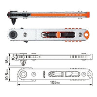 VESSEL TD-76 Ultra Thin Plate Ratchet Driver