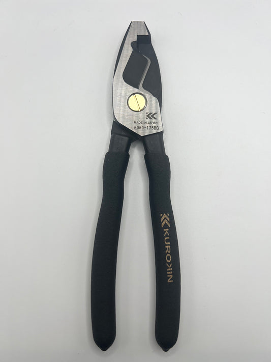 Fujiya 6050-175BG Cable Pliers, Black/Gold 175mm