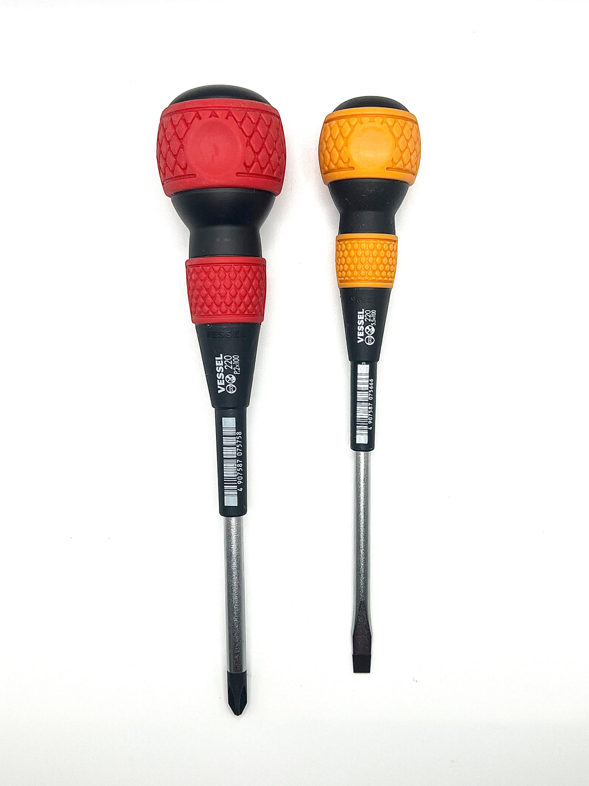 Vessel ball grip screwdrivers p2 & 5.5 x100mm